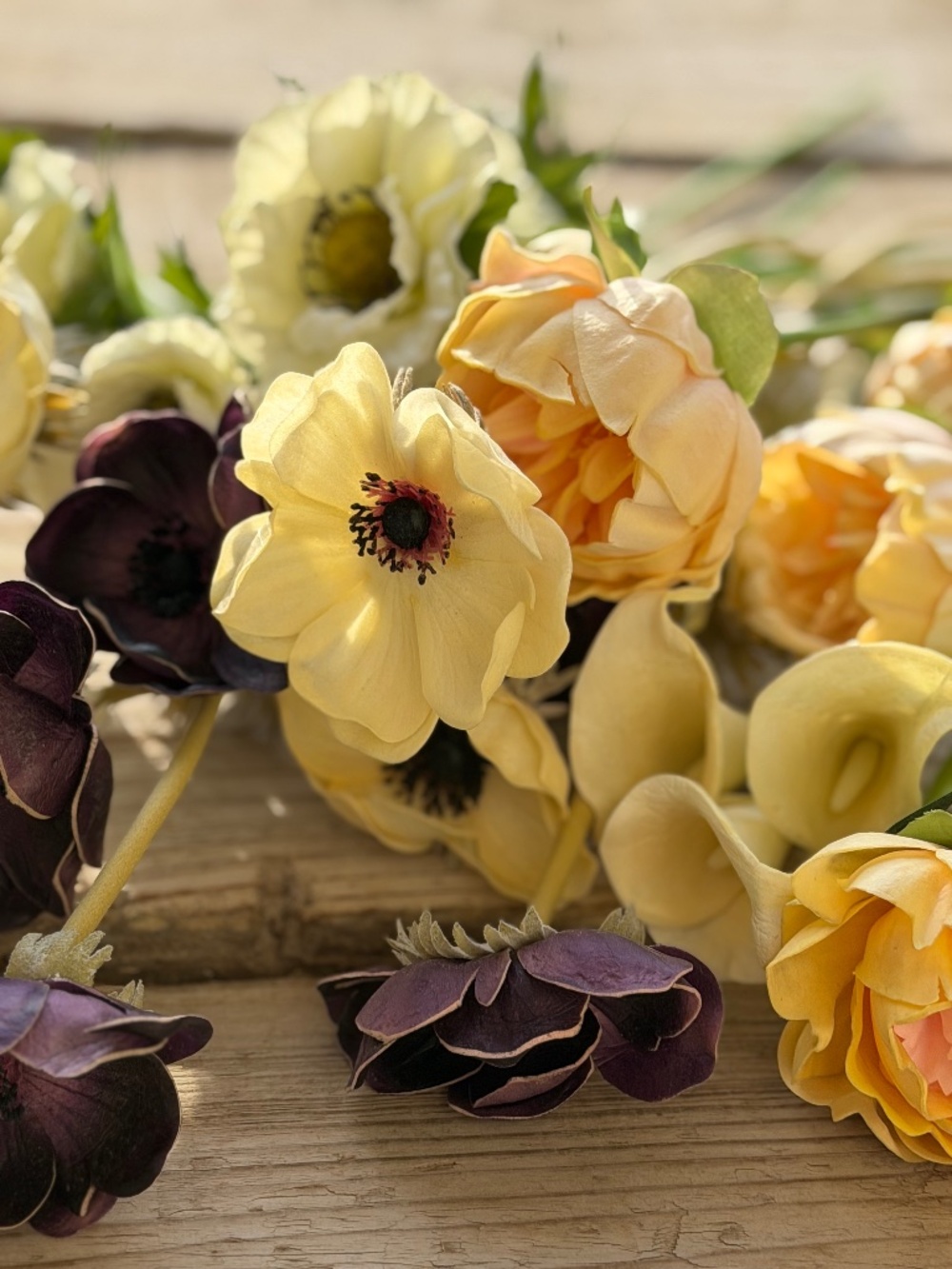 Real Touch Anemone, Peony and Dahlia
